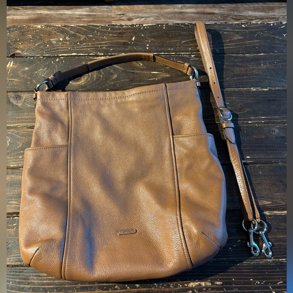 Brown Leather Coach Bag